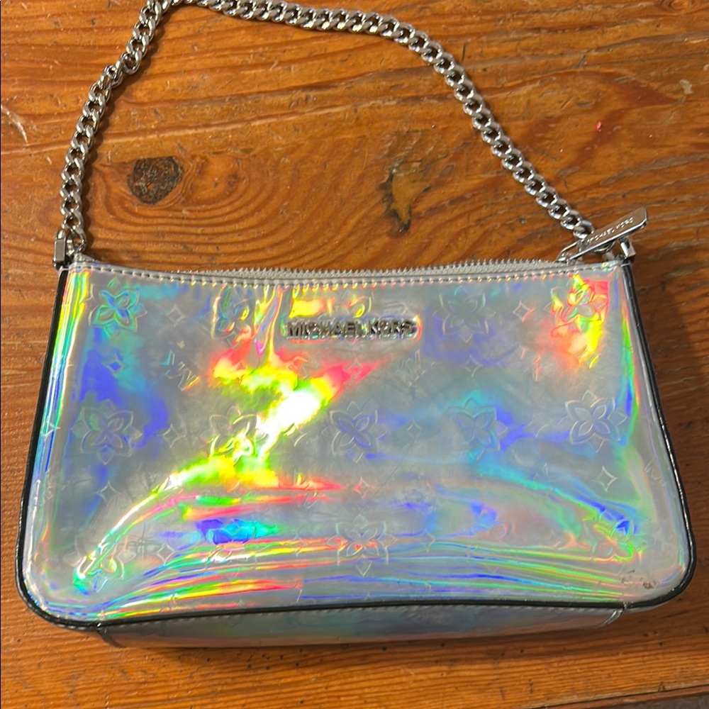 Michael Kors Holographic Silver Bag